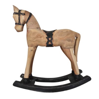 Filly Handcarved Mango Wood Rocking Horse Ornament
