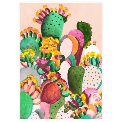 "Toluca Cactus" Framed Canvas Wall Art Print, 120cm