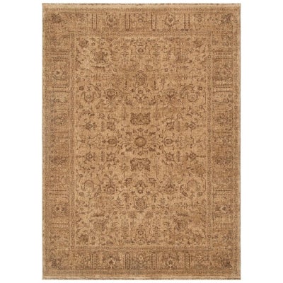 Heritage Border Transitional Oriental  Rug, 230x160cm, Mustard
