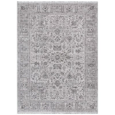 Heritage Border Transitional Oriental  Rug, 230x160cm, Grey-I