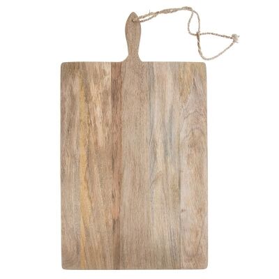 Blayney Mango Wood Rectangular Serving Board with Handle, Medium