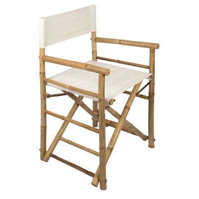 Allison Bamboo and Canvas Foldable Directors Chair