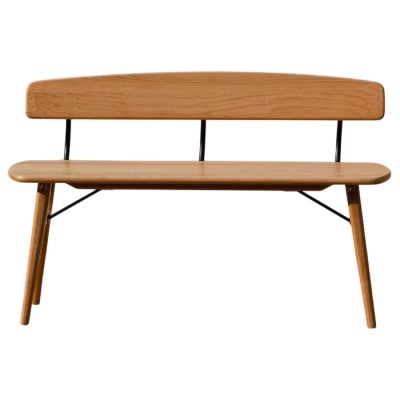 Lucca American Cherrywood Dining Bench, 115cm