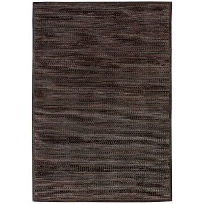Chase Handwoven Hide & Leather Rug, 160x230cm, Cocoa