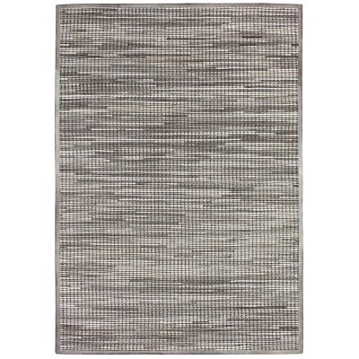 Chase Handwoven Hide & Leather Rug, 200x300cm, Grey