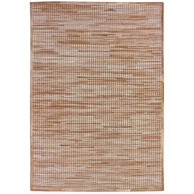 Chase Handwoven Hide & Leather Rug, 160x230cm, Natural