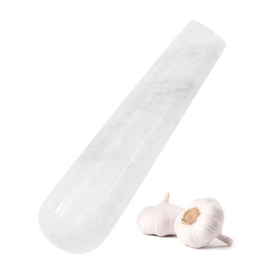 Obsidian Marble Pestle, White
