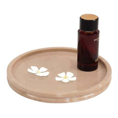 Marcellus Marble Round Tray, Verona