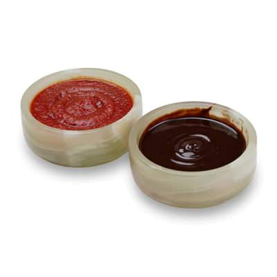 Marcellus 2 Piece Marble Sauce Cup Set, Green