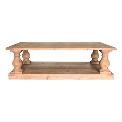Balustrade Recycled Timber Coffee Table, 150cm