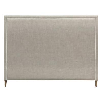 Lawson Fabric Bed Headboard, Square Corner, King, Oatmeal
