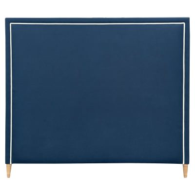 Lawson Fabric Bed Headboard, Square Corner, Queen, Navy