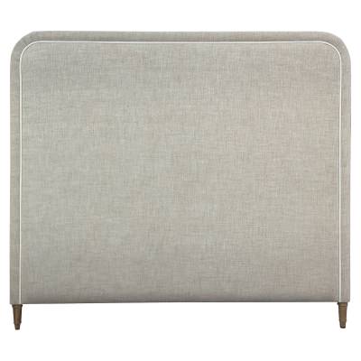 Lawson Fabric Bed Headboard, Rounded Corner, Queen, Oatmeal