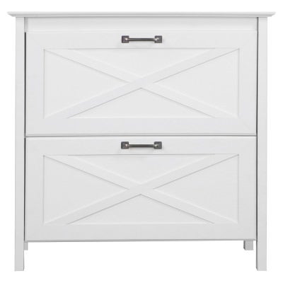 Joanna Wooden 2 Drawer File Cabinet, Antique White