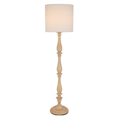 Hommer Iron Base Floor Lamp, Natural / Ivory