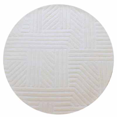 Addison No.6368 Hand Tufted Wool Round Rug, 160cm