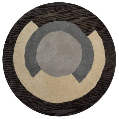 Decotex No.6398 Handwoven Wool Round Rug, 100cm