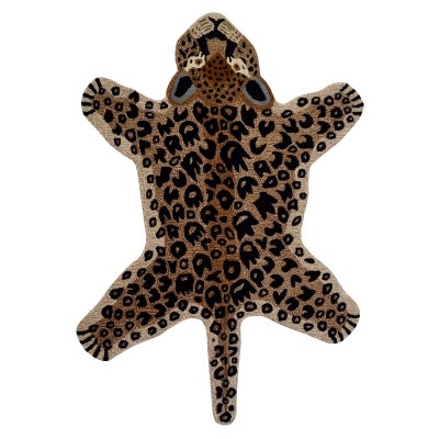 Safari Hand Tufted Wool Kids Rug, Leopard, 110x160cm