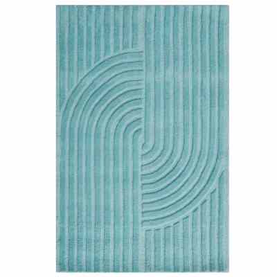 Mavis No.6363 Handwoven Wool Rug, 160x110cm, Cashmere Blue