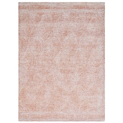 Maya No.6263 Hand Tufted Designer Wool Rug, 190x280cm, Rust