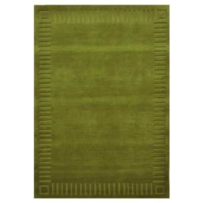 Unique Hand Tufted Wool Rug, 160x230cm, Garden Green