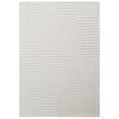 Unity Hand Tufted Contemporary Wool Rug, 110x160cm, Ivory