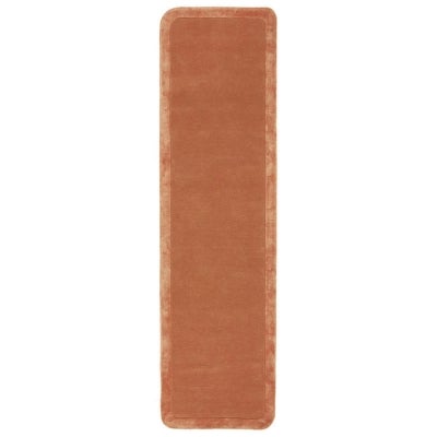Hugo Hand Tufted Modern Wool Runner Rug, 80x400cm, Spice
