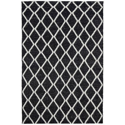 Huxley Hand Loomed Wool Rug, 400x300cm, Black