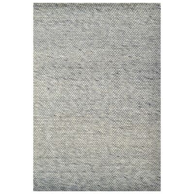 Adelaid Handwoven Wool Rug, 110x160cm, Silver