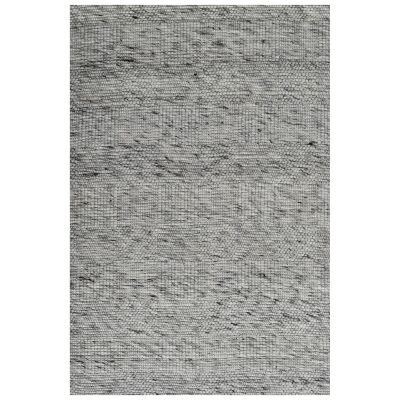 Blocks No.6219 Handwoven Wool Rug, 160x110cm, Ash Grey