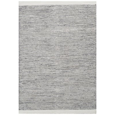 Boondi Handwoven Wool Rug, 160x230cm, Ivory / Black