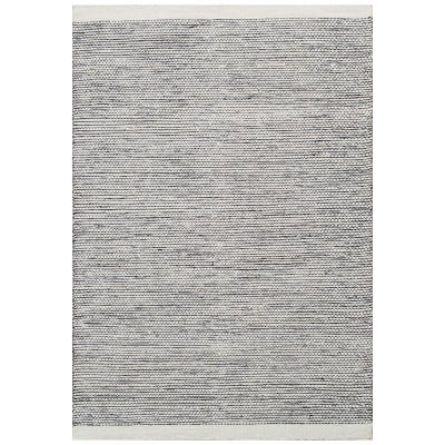 Boondi Handwoven Wool Rug, 60x90cm, Ivory / Black