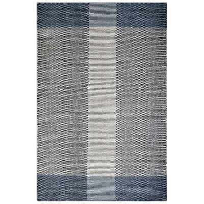 Boondi Handwoven Wool Rug, 230x160cm, Ivory / Grey