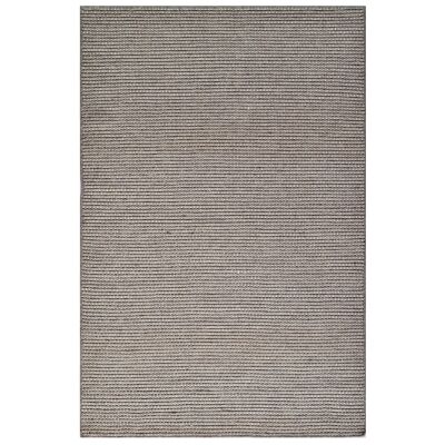 Boondi Handwoven Wool Rug, 230x160cm, Brown / Ivory