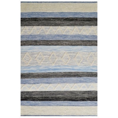 Lama No.6289 Handwoven Designer Wool Rug, 110x160cm