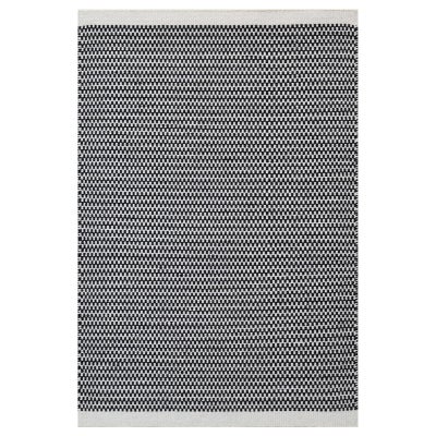 Scandi No. 6443 Handwoven Wool Rug, 160x230cm, Black / White