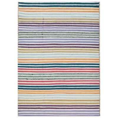 Lexicon Handwoven Striped Wool Rug, 105x160cm