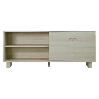Cody Wooden 2 Door TV Unit, 143cm, White Oak