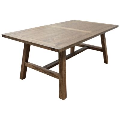 Harold Mountain Ash Timber Dining Table, 180cm, Smoke
