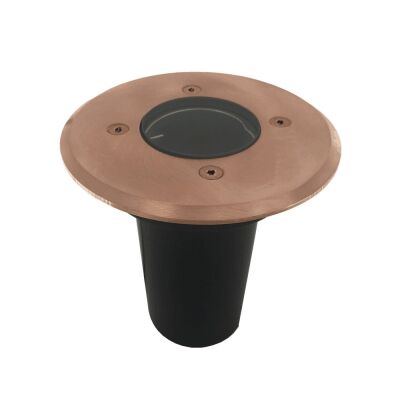 Lomond IP67 Exterior Recessed Wall / Inground Up Light, Round, Copper