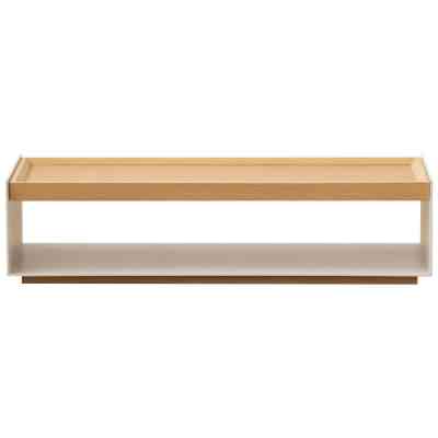 Aesop American White Oak & Steel Modular Storage Unit, Low Open Shelf