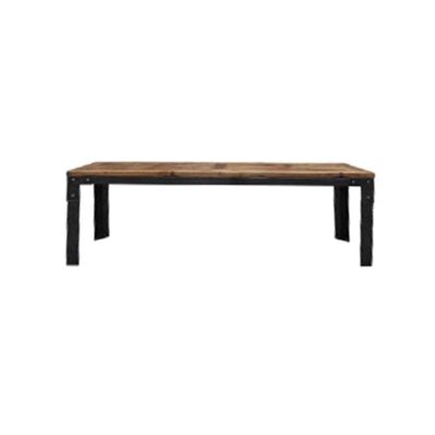 Payre Reclaimed Oregon Timber & Iron Industrial Dining Bench, 140cm