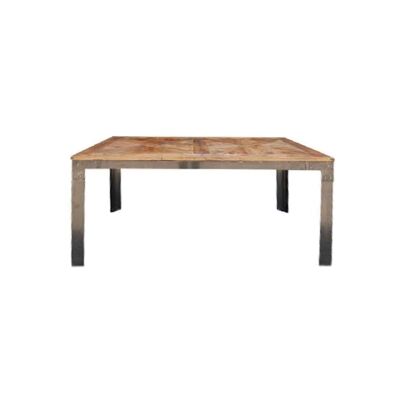 Payre Reclaimed Timber & Iron Industrial Dining Table, 200cm