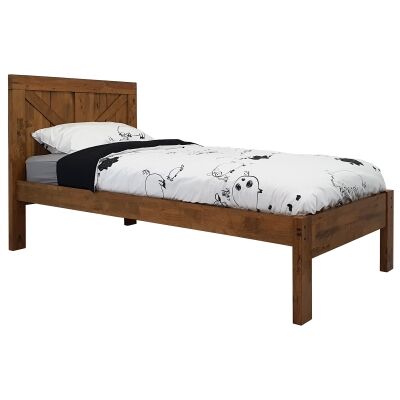 Jayden Wooden Bed, Single