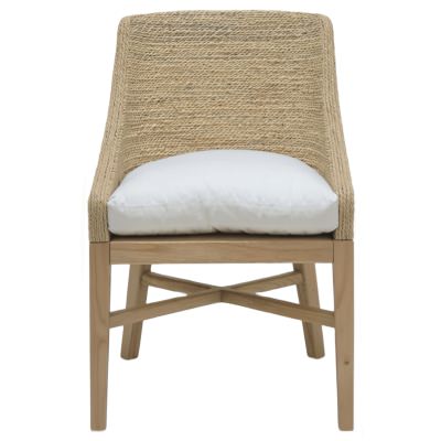 Lavernean Woven Leaf & Oak Timber Dining Chair