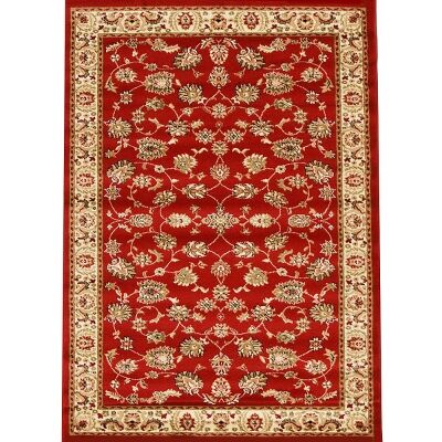 Istanbul Floral Turkish Made Oriental Rug, 400x300cm, Red