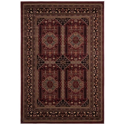 Istanbul Afghan Turkish Made Oriental Rug, 400x300cm, Burgundy