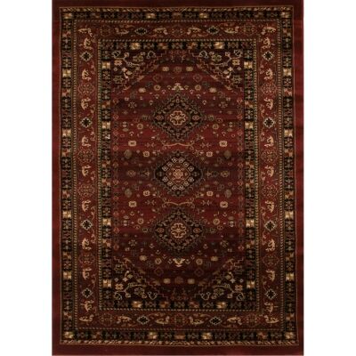 Istanbul Shiraz Turkish Made Oriental Rug, 230x160cm, Burgundy