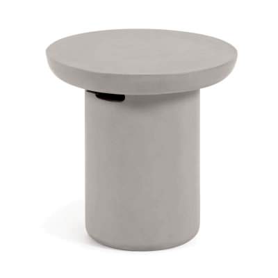 Azkain Polycement Outdoor Round Side Table