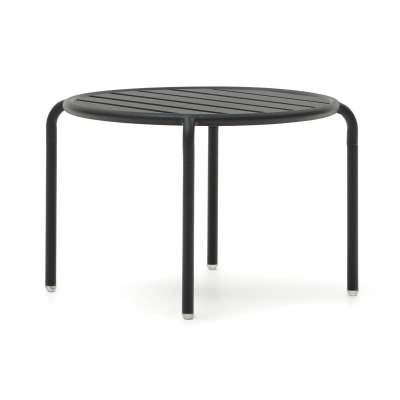 Conlar Metal Outdoor Round Side Table, Anthracite